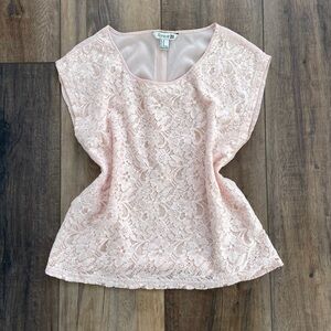 Forever 21 Pink Lace Top